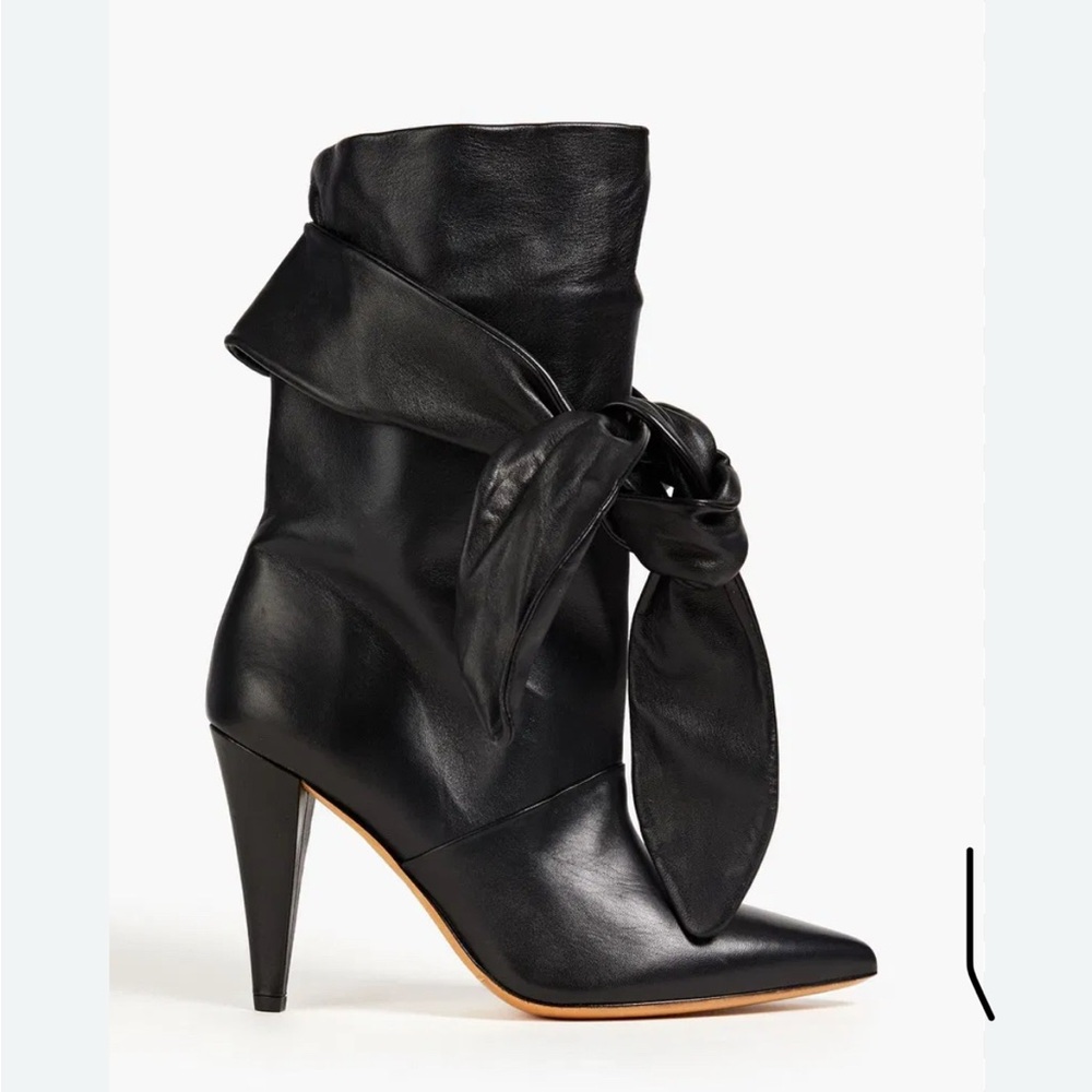 IRO Nori Knotted Leather Ankle Boots